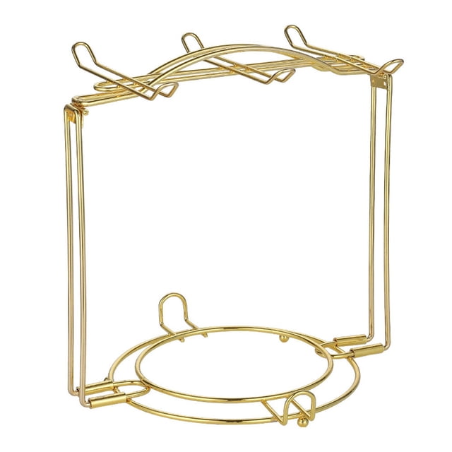Escurridor de vasos decorativo, desmontable, para el hogar (dorado)