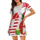 thumbnail image 1 of Disketp Christmas Gnome With Love para Camisón Corto de Manga Corta para Mujeres, Camisón Cómodo con Escote Redondo, Bonito y Confortable, 1 of 6