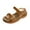 Brown, variant on Jsaierl Orthopedic Sandals for Women Dressy Summer, Wide Stripe Shoes Lightweight Beach Roman Sandals Casual Shoes Size 9.5
