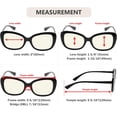 thumbnail image 4 of Eyekepper 4-Pack Reading Glasses Blue Light Blocking Oversized Computer Glasses Readers Women +0.5, 4 of 7