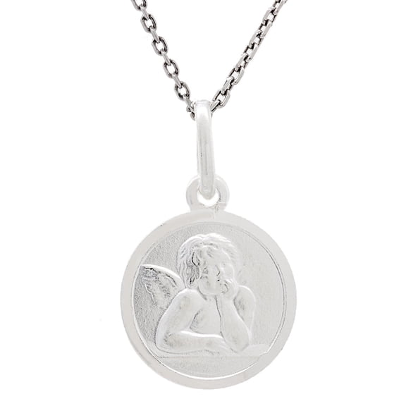 Pori Jewelers Sterling Silver Angels Pendant Necklace, 16"