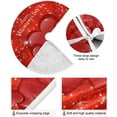 thumbnail image 2 of FMSHPON Vintage Rose Heart Xmas Christmas Tree Skirt Stand Mat for Holiday Party Decoration Indoor Outdoor 36 inches, 2 of 6