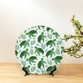 thumbnail image 6 of Cauagu Cartoon Turtle Print Bone China Decorative Plate, Wall Mount Plate Holiday Decor Decorative Ceramic Plates with Stand Elegant Household Plates Decorative-10in, 6 of 6