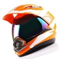 thumbnail image 2 of 1Storm Dual Sport Helmet Motorcycle Full Face Motocross Off Road Bike HGXP14A Racing Orange White, 2 of 7