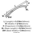 thumbnail image 2 of Amerock Bp1214-10Pack Everyday Heritage 5-1/16" Center To Center Arch Cabinet Pull -, 2 of 7