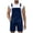 Dark Blue, variant on Men's Casual Denim Overalls Button Front Jumpsuit Comfortable Bib Pants for Daily Wear All Season Durable Stretch Jeans