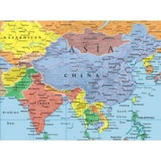 48x78 Huge World Classic Elite Wall Map Laminated