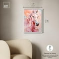 thumbnail image 5 of Pink Horse Canvas Peach Boho Wall Art by Art Remedy, White Frame, 16" x 20", 5 of 7