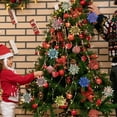 thumbnail image 4 of Gibobby Adornos decorativos de Navidad de plástico plateado con de nieve con, 36 unidades (F), 4 of 5