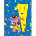 thumbnail image 1 of Ge du 1er Anniversaire 1 Taille du Drapeau du Jardin, 1 of 1