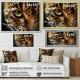 thumbnail image 4 of Designart "Closeup of Tiger s Eye Wildlife Encounter" Animals Floater Framed Wall Art Print, 4 of 7