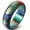Multi, variant on 7mm Width Acrylic Resin Material Multi Color Wedding Band Statement Anniversary Party Ring