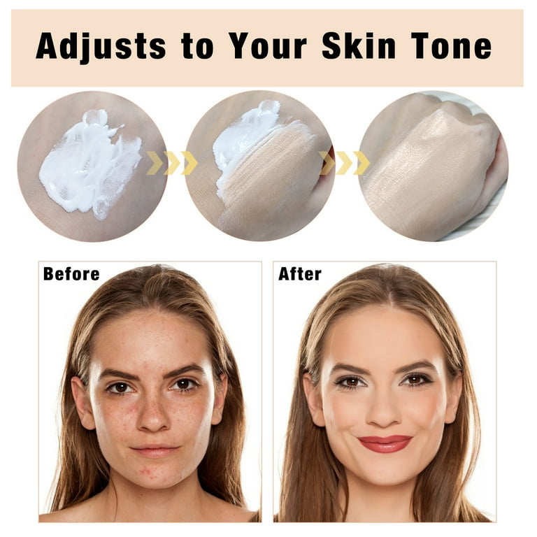 Aliver Color Changing Liquid Foundation, Warm Tone photo 4