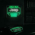 thumbnail image 2 of American Art Decor Licensed Only In A Jeep Acrylic LED Wall Decor Sign - 20" x 16", 2 of 8