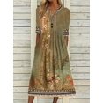 thumbnail image 1 of Robe Décontractée Élégante pour Femme à Manches Courtes, Robe Ample pour Femme, Tempérament, Vacances, Robes Imprimées, 1 of 5