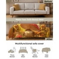 thumbnail image 3 of Fall Forest Mushroom Sofa Covers for 3 Cushion Couch,Washable Sectional & L Shape Couch Covers for Dog/Cat/Kid,Autumn Orange Maple Leaf Animal Non Slip Sofa Slipcover Tassel Futon Cover 71x150, 3 of 8