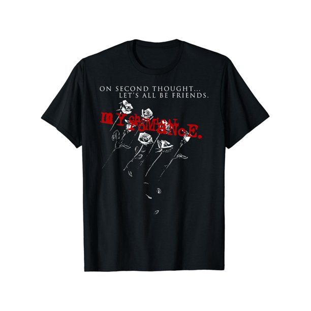 Cotton Short Sleeve My Chemical Romance Let's All Be Friends T-Shirt for Men Women
