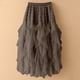 thumbnail image 4 of Falda de Malla para las Mujeres Ruffle Irregular Hem Estilo Verano Casual Beach Party, 4 of 5
