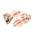 thumbnail image 2 of Clara Pucci 1Ct Synthetic Yellow Moissanite Heart Cut VVS1 Screw Back Stud 18k Solid hypoallergenic Gold Designer Earrings For April, 2 of 7