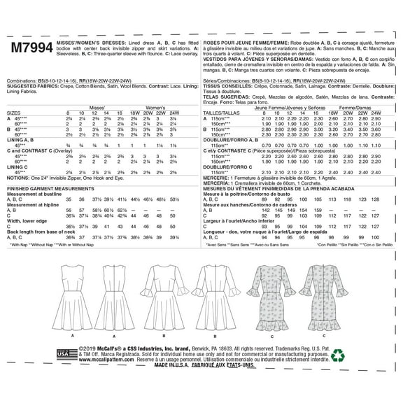 McCall's Pattern: Learn to Sew for Fun, Misses'/Women's Dresses Sizes 8-10-12-14-16
