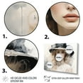 thumbnail image 3 of Designart "Stylish Woman With Hat Timeless Beauty I" Fashion Metal Wall Decor Set, 3 of 5