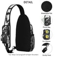 thumbnail image 3 of Sling Backpack,Halloween Bat Swarm Pattern Crossbody Bag with Water Bottle Holder,Waterproof Sling Bag for Men/Women with Chest Phone Holder for Hiking,Travel, 3 of 6
