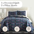 thumbnail image 2 of Boho Bloom Oversized Premium Collection Quilt Set, 2 of 8