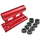 thumbnail image 2 of 4X Soporte para Portaequipajes en El Techo del Coche para Bicicletas Soporte para Montaje en Transporte Soporte para Portabicicletas con Eje Pasante de Liberación Rápida Rojo, 2 of 5