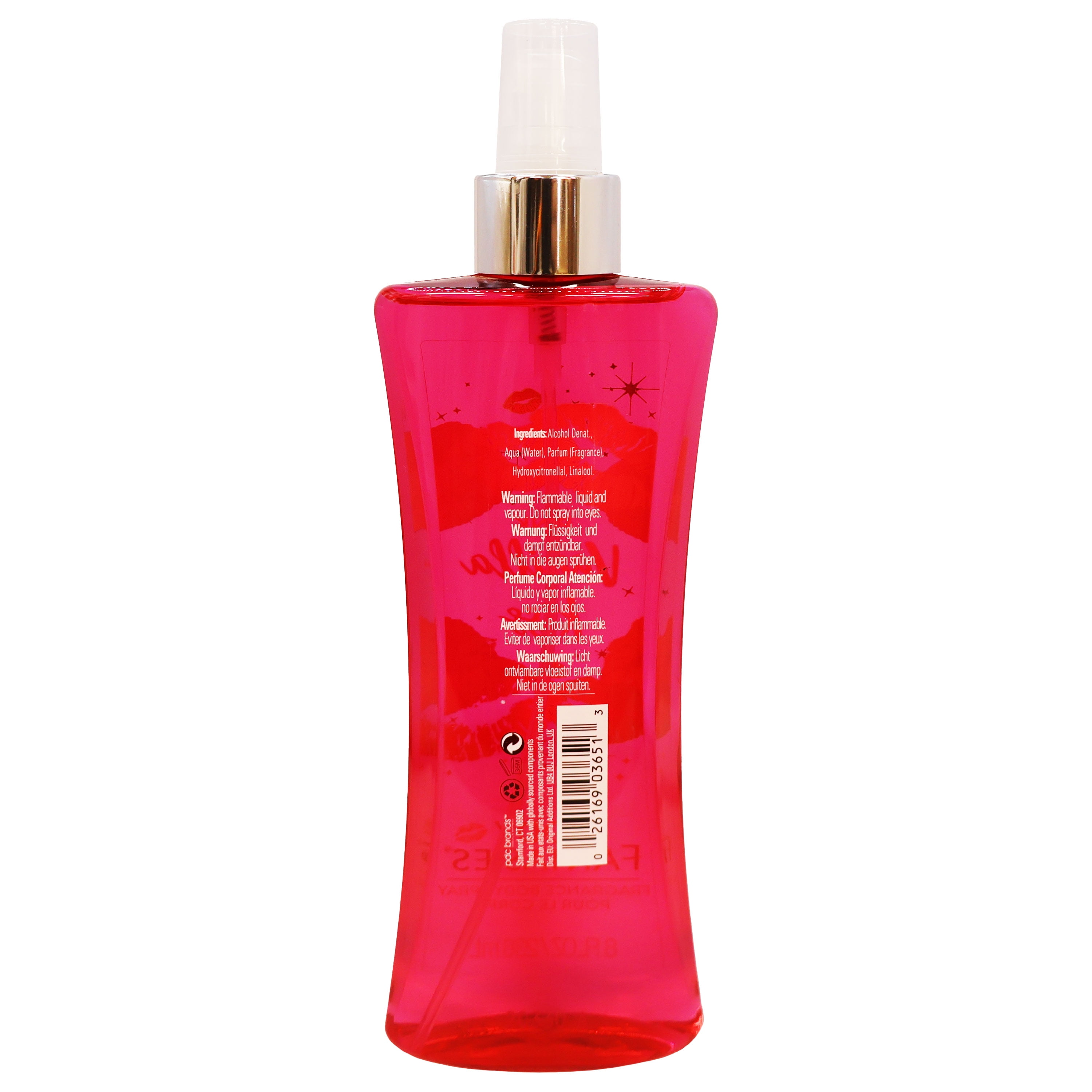 Body Fantasies Fragrance Body Spray Pink Vanilla Kiss Fantasy 8 Oz