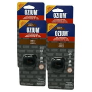 Ozium Membrane Car Vent Clip AC Air Fresheners Car Air Freshener and Car Odor Eliminator, Vanilla, 4 Packs