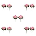 thumbnail image 1 of Youkk 2pcs Easy To Clean – Realistic Appearance – Artificial Flowers For Wedding rose red+ pink 5Set, 1 of 6