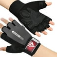 thumbnail image 1 of RDX Weight Lifting Gloves Gym Fitness Workout, Anti Slip Padded Full Palm Protection-Ultra Ventilated Training Cycling Rowing, 1 of 8