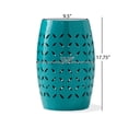 thumbnail image 4 of Christopher Knight Home Lilac Outdoor 12" Iron Side Table, Teal, 4 of 8