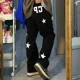 thumbnail image 2 of Pantalones vaqueros negros con gráficos para hombre, ropa de calle, pantalones vaqueros para hombre, tendencia de lujo regular de estrella 2024, moda coreana Harajuku Y2k suelta, 2 of 5