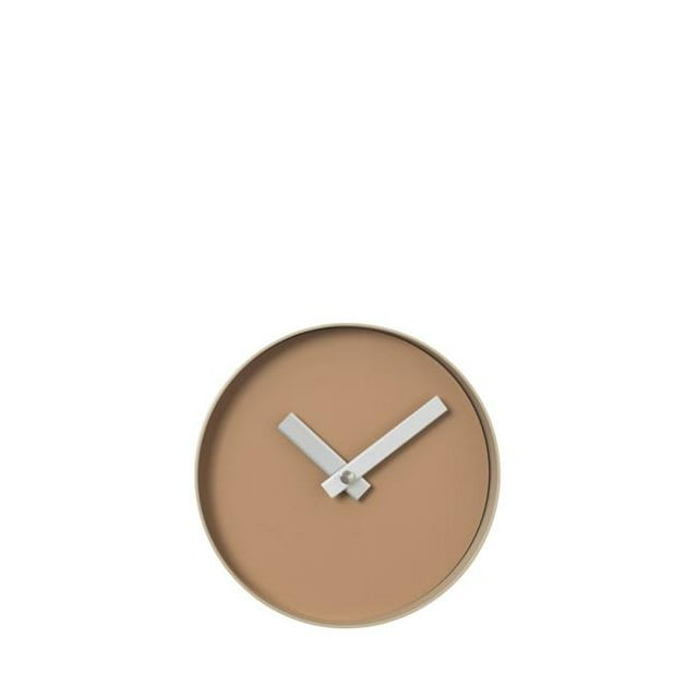 Blomus 65907 8 in. Wall Clock Tan Face with Nomad Khaki Rim