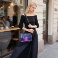 thumbnail image 5 of FORMRS Women Crossbody Purse with Chain Strap Vegan Leather Shoulder Handbag, Pink Neon Road, 5 of 7