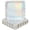 Silver, variant on Sparkle and Bash Scalloped Paper Plates - 48 Count, 9-inch Square, Assorted Pastel & Gold Foil - Party Plates for Birthdays & Dessert Tables