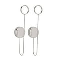 thumbnail image 1 of Clips para colgar imágenes, pegatinas de pared adhesivas de doble cara de Metal, Clip para mensajes (plateado), 2 uds., 1 of 5