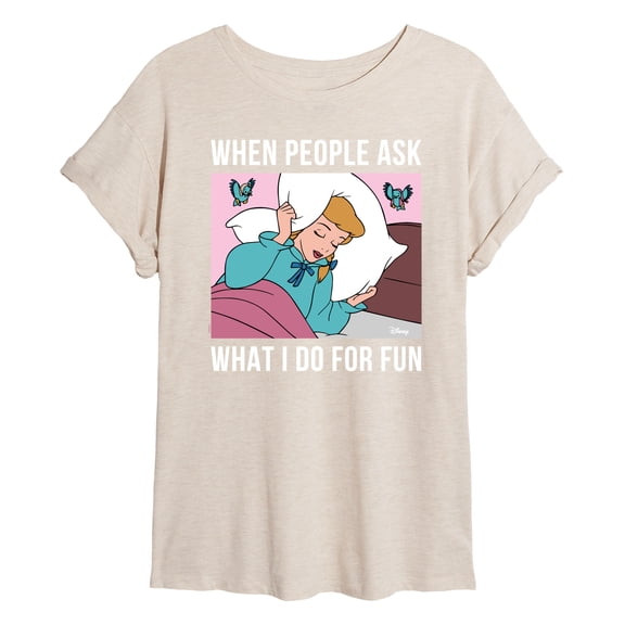 Disney - Sleep for Fun Oversized Graphic T-Shirt