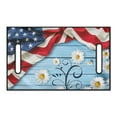 thumbnail image 2 of Renewold Golf Cart Seat Cushion Cover Portable Sport Golf Blanket Keeps Seat Comfort 4th of July Patriotic Decor Fit for Most Golf Carts, Daisy Wood Grain US Flag, 2 of 5