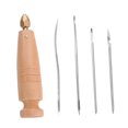 thumbnail image 3 of de cuero Costura Awl Craft Clean Suministros de costura manual Manual de madera Awl para marcar el trabajo de cuero de superficie, 3 of 9