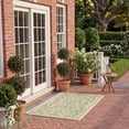 thumbnail image 4 of Safavieh Courtyard Nanda Botanical Indoor/Outdoor Area Rug, Natural/Olive, 4' x 5'7", 4 of 15