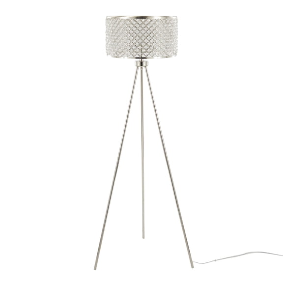 Carson Carrington  Saerna 58.5" Floor Lamp Polished Nickel