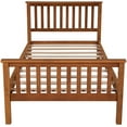 thumbnail image 3 of Harper & Bright Designs Twin Bed Frame Wood Platform Twin Bed No Box Spring Required, Oak, 3 of 7