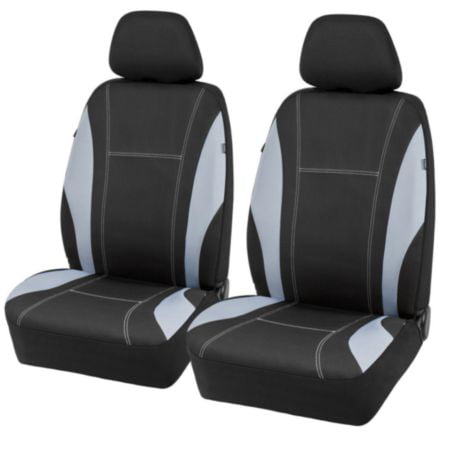 Shield Autocare © RACE1+1-GREY Black with Grey Racing Panels Car Front Seat Covers Protectors 1+1-L1226 