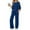 Dark Blue, variant on Stichou Womens 2 Piece Lounge Sets Knitted Outfits Pajamas Tops Comfy Elastic Waist Pants Fall Winter Loungewear Suits Purple XL