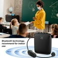 thumbnail image 6 of HW HAOWORKS 15W Voice Amplifier Wireless Head-Rechargeable Portable Mic - With Waist Clip - Classroom/Lecture/Outdoor Use - 15H Playtime, 6 of 9