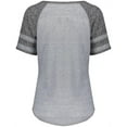 thumbnail image 3 of Holloway Sportswear XL Womens Advocate Tee Silver/Black 229388, 3 of 6