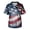 Light Blue(American Flag Stars Striped), variant on 4th of July Mens Scrubs Tops Big and Tall V Neck Short Sleeve Casual America 250 Flag Uniforms American Flag Stars Striped Scrub Tops Medical Stretch Nursing Tops With Pockets Wine 5XL