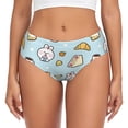 thumbnail image 1 of Fotbe Rabbit Burger Coffee Calzones Estampados para Mujer – Ropa Interior de Algodón, Cómoda, Suave y Elástica-Large, 1 of 6